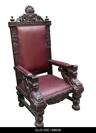 Old antique carved chair.-stock-foto