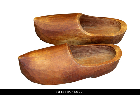 wooden shoe-stock-foto