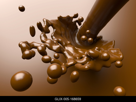 chocolate splash-stock-foto