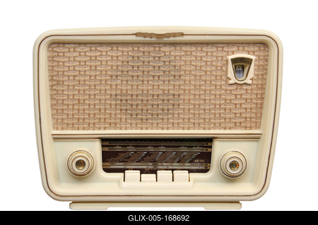 vintage radio-stock-foto