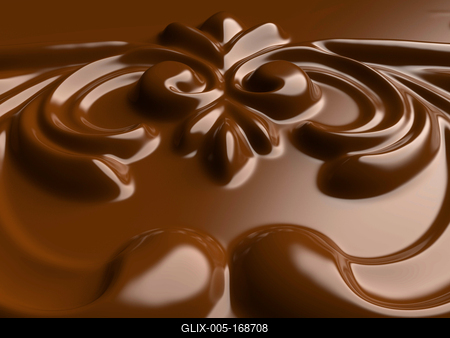 chocolate ornament-stock-foto