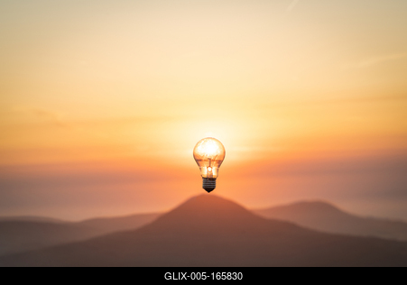 Napkelte a Balatonnál-stock-foto