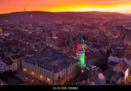 soproni tűztorony-stock-foto