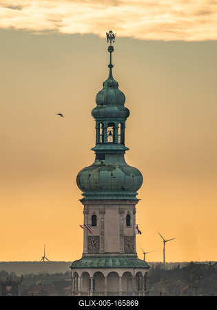 soproni tűztorony-stock-foto