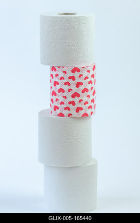 Tolilet paper on the white background-stock-foto