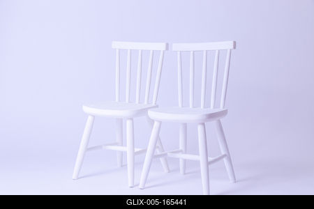 white wood chairs with white background-stock-foto