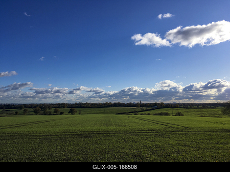 english farm land, field-stock-foto