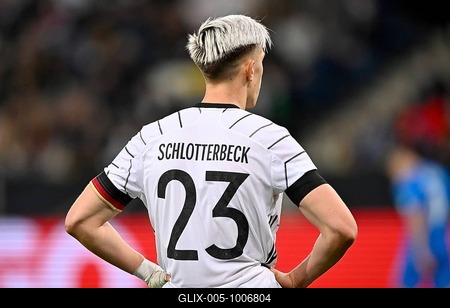 Nico Schlotterbeck GER from behind, international match, PreZero Arena, Sinsheim, Baden-Württemberg, Germany-stock-foto
