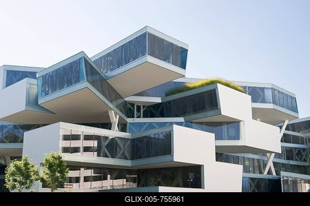 Actelion headquarters, designed by architects Herzog & de Meuron, Allschwil, Basel, Switzerland, Europe-stock-foto
