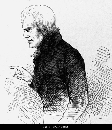 Friedrich Hoelderlin (1770-1843), poet, steel engraving, before 1880-stock-foto