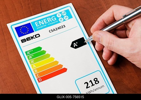 European Union Energy Consumption Label-stock-foto