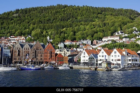 Bryggen, Bergen, Norway, Europe-stock-foto