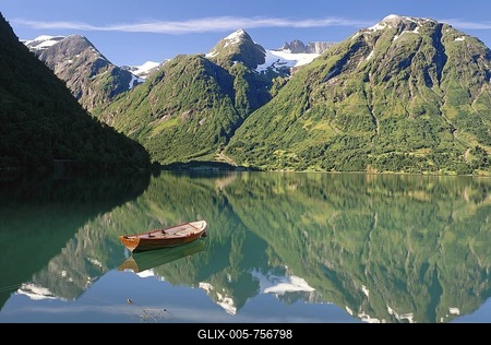 Strynsvatn near Hjelle, Norway, Scandinavia, Europe-stock-foto