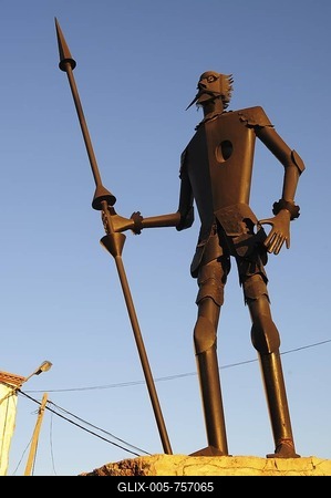 Monument of Don Quixote, Don Quijote, Campo de Criptana, Castilla-La Mancha region, Spain-stock-foto