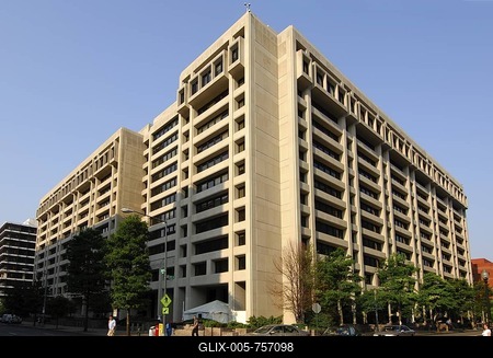 Seat of the International Monetary Fund, IMF, Washington, D.C., USA-stock-foto
