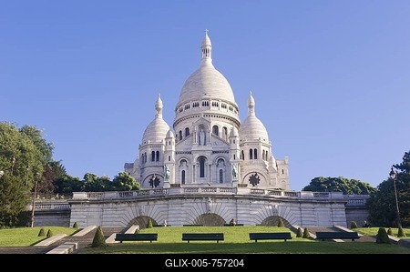 Basilica Sacre Coeur, Montmartre, Paris, France, Europe-stock-foto