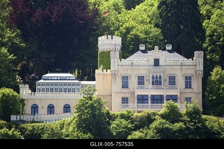 Schloss Marienfels Castle, residence of Thomas Gottschalk, Remagen, Rheinland, Rhineland-Palatinate, Germany, Europe-stock-foto