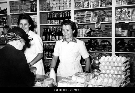 Tante Emma Laden, store, 1960s, exact place unknown, Germany-stock-foto
