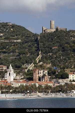 Town of Noli, Italian Riviera, Liguria, Italy, Europe-stock-foto
