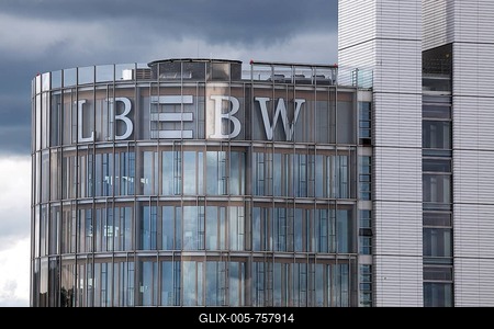 Office building of the LBBW, Landesbank Baden-Württemberg, Stuttgart, Baden-Württemberg, Germany-stock-foto