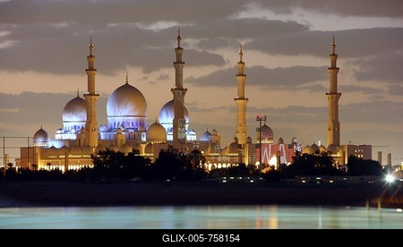 Sheikh Zayed Mosque, Abu Dhabi, United Arab Emirates, Middle East-stock-foto