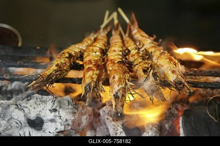 SGP, Singapore: Lau Pa Sat, old Market, Food Centre. Central Business District, Robinson. Nightly open air Satay grill restaurants. |-stock-foto