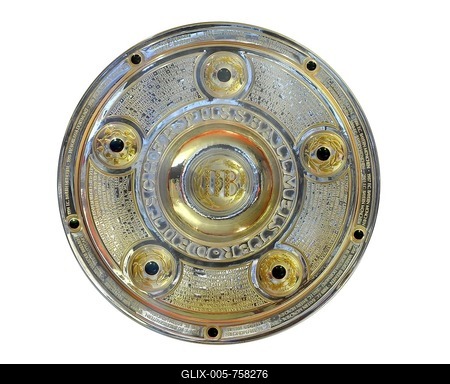 Meisterschale, Deutsche Bundesliga German football league championship trophy, cut-out-stock-foto