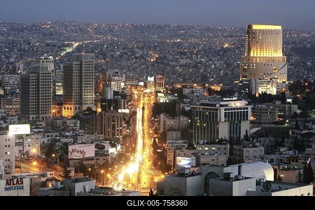 JOR, Jordan, Amman: City Center, Business district, Zahran district. Al Hussein Bin Ali Street, Jebel Amman. |-stock-foto