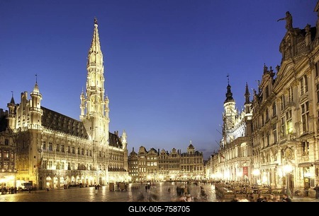 Grote Markt, Brussels, Belgium-stock-foto