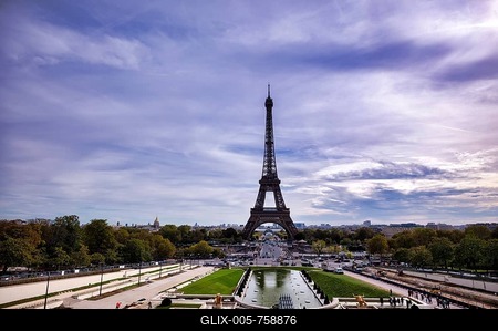 Jardins du Trocadéro, Tour Eiffel, Eiffel Tower, Paris, France-stock-foto
