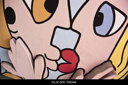 Detail, kissing couple, Happy RIZZI House, Braunschweig, Lower Saxony, Germany, Europe-stock-foto