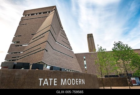 Tate Gallery of Modern Art, Tate Modern, London, England, Great Britain-stock-foto