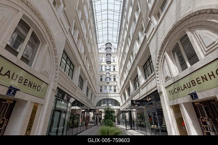 Tuchlaubenhof, shopping mall, office building from 1912, Vienna, Austria-stock-foto