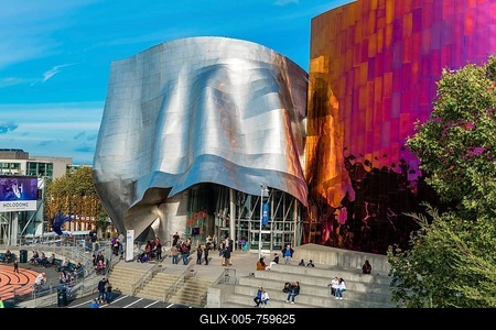 Museum of Pop Culture, MoPOP, Architect Frank Gehry, Seattle, Washington, USA-stock-foto