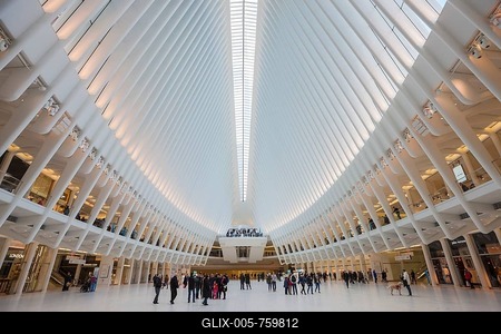 Oculus Subway Station, Ground Zero, World Trade Center, Manhattan, New York City, New York, United States of America-stock-foto