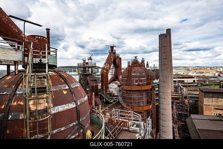 Unesco world heritage site Voelklingen Ironworks, Saarland, Germany-stock-foto