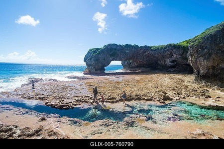 Talava Arches, rock arches, South Pacific, Niue-stock-foto