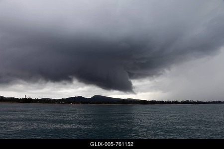 Storm over the Vietnamese island of Phu Quoc, Vietnam, Asia-stock-foto