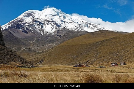 Chimborazo volcano, Chimborazo Province, Ecuador-stock-foto