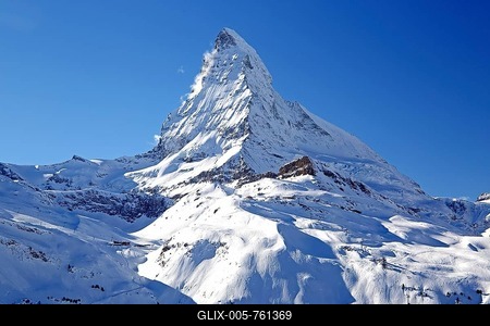 Matterhorn 4478m, Zermatt, Mattertal, Valais, Switzerland-stock-foto