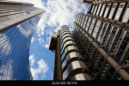 Lloyds of London building, City of London, London, England, United Kingdom-stock-foto