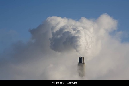 Detroit's trash to energy incinerator, which burns garbage to produce electricity, Detroit, Michigan, USA-stock-foto