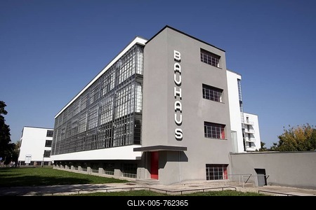 Bauhaus, UNESCO World Heritage Site, Dessau, Saxony-Anhalt, Germany-stock-foto