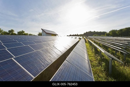 Solar panels, solar modules near Winnenden, solar power, photovoltaics, Baden-Wuerttemberg, Germany, Europe-stock-foto