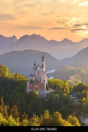 Schloss Neuschwanstein castle, Allgäu, Schwangau, Ostallgäu, Allgäu, Schwabia, Bavaria, Germany-stock-foto