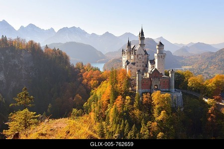 Schloss Neuschwanstein castle, Allgäu, Schwangau, Ostallgäu, Allgäu, Schwabia, Bavaria, Germany-stock-foto