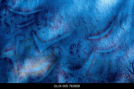 Aboriginal rock art, Carnarvon National Park, Queensland, Australia-stock-foto