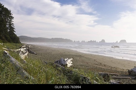 Shi Shi Beach, West Coast, Olympic Peninsula, Washington, USA-stock-foto