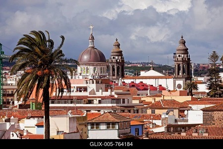 Townscape San Cristobal de La Laguna, Tenerife, Canary Islands, Spain-stock-foto