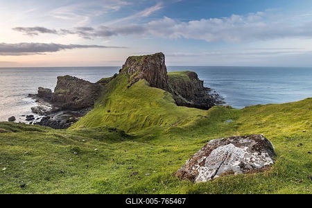 Brother's Point, Rubha nam Brathairean, Rocky Coast, Isle of Skye, Inner Hebrides, Scotland, United Kingdom-stock-foto